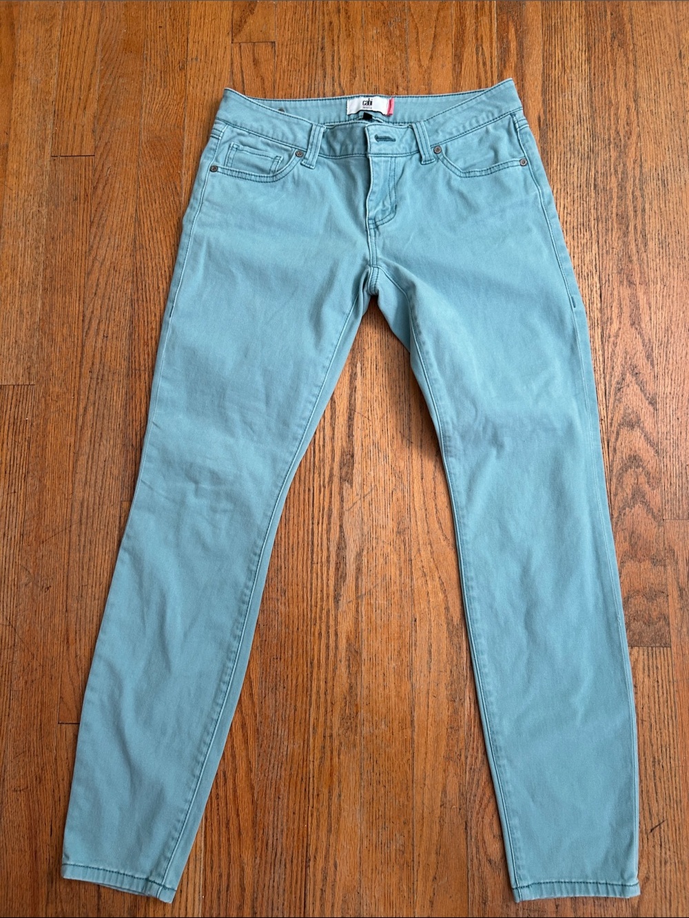 CAbi Skinny Jeans in Pale Aqua Blue